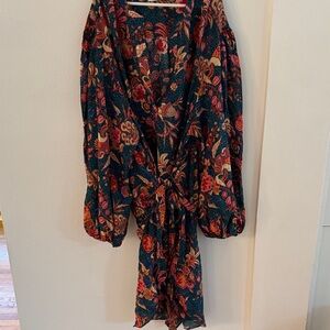 ULLA JOHNSON Floral Dress Cover Up